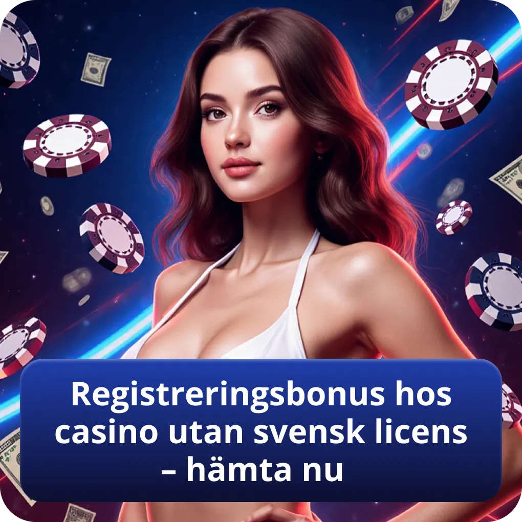Registreringsbonus hos casino utan svensk licens – hämta nu
